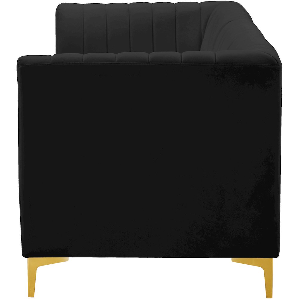 Alina Black Velvet Modular Sofa