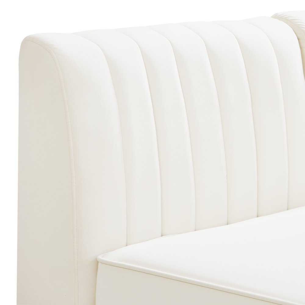 Alina Cream Velvet Modular Sofa