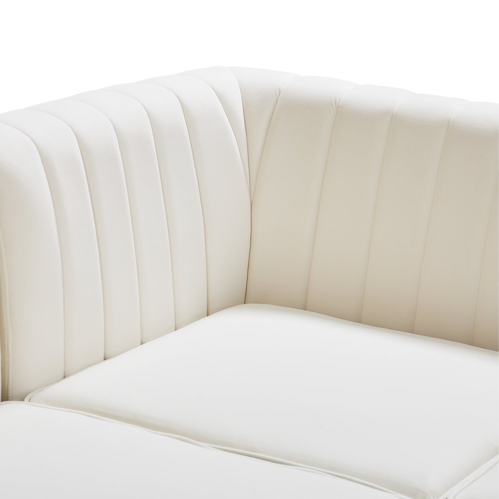 Alina Cream Velvet Modular Sofa