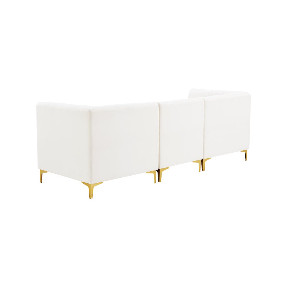 Alina Cream Velvet Modular Sofa