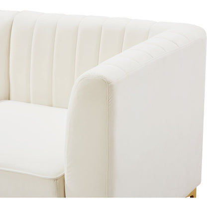 Alina Cream Velvet Modular Sofa