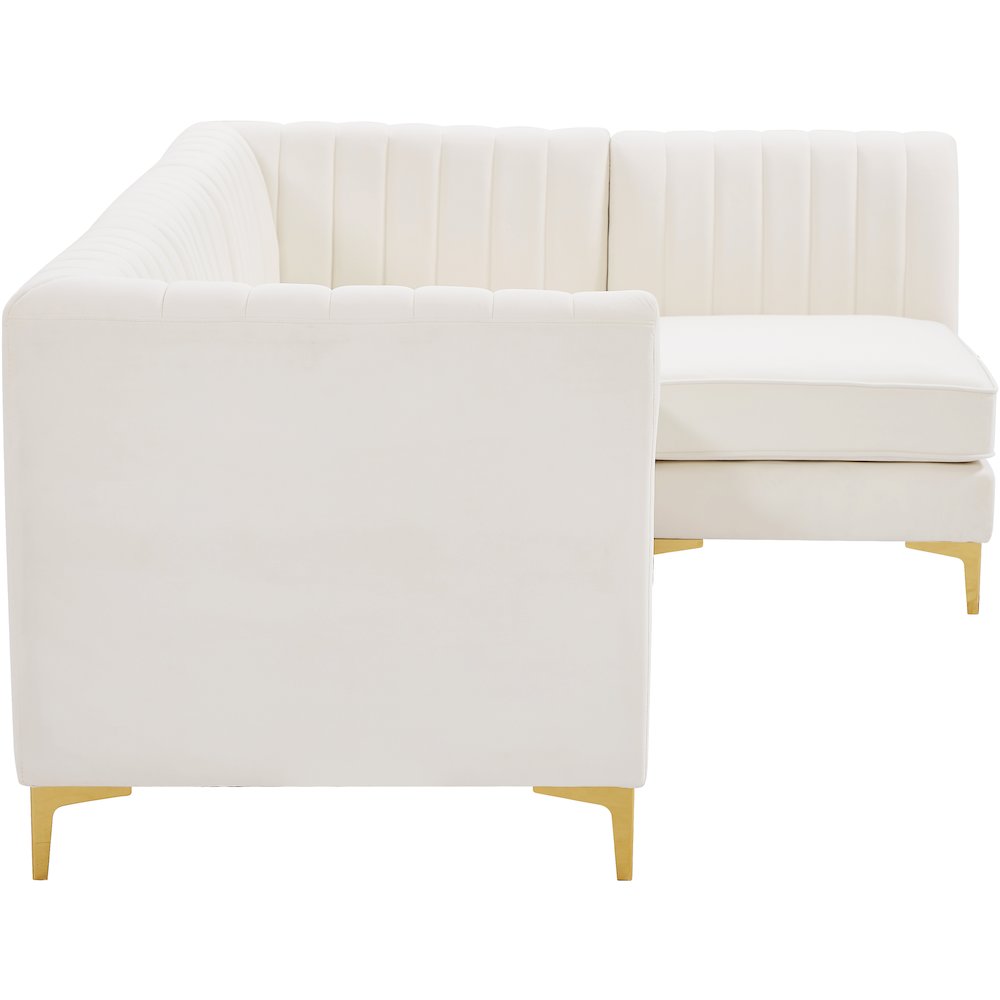 Alina Cream Velvet Modular Sectional