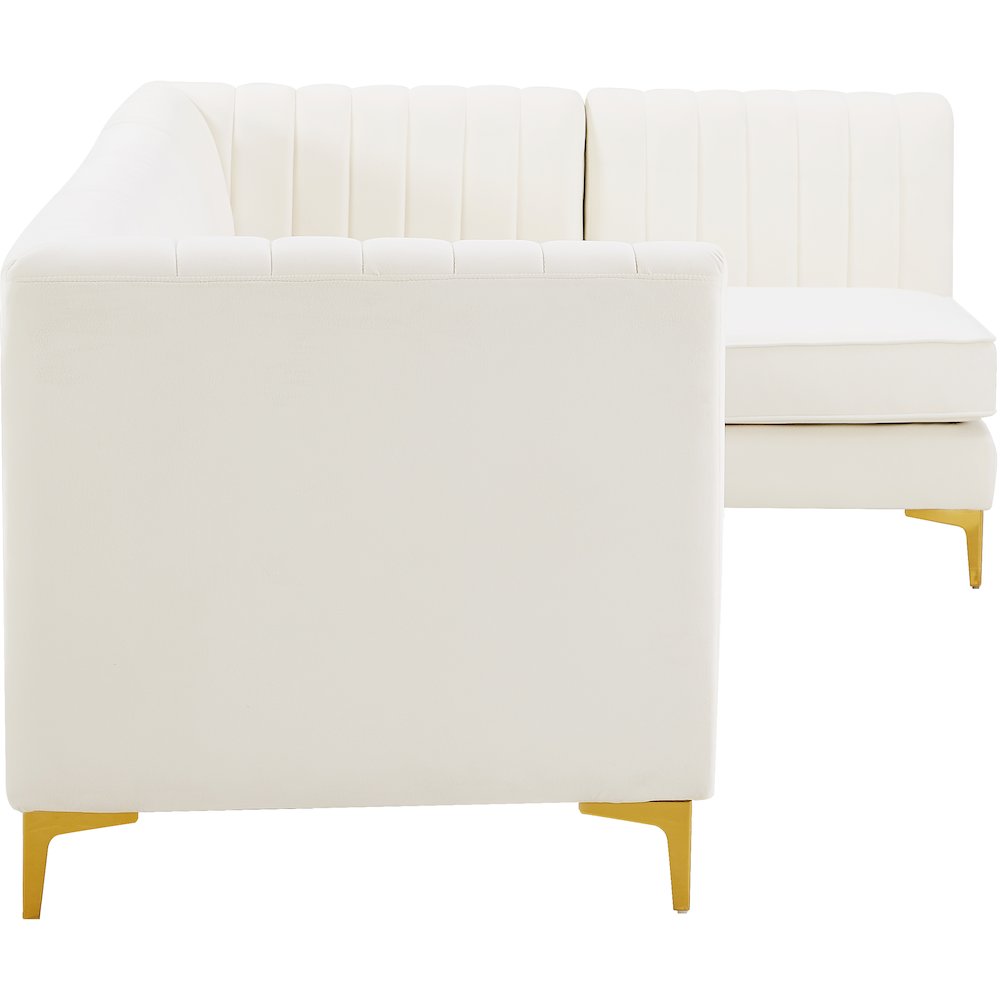 Alina Cream Velvet Modular Sectional