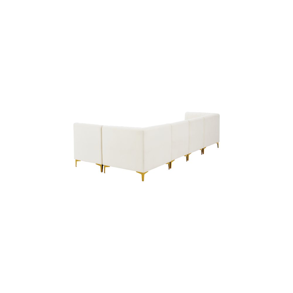 Alina Cream Velvet Modular Sectional