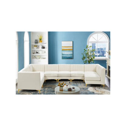 Alina Cream Velvet Modular Sectional