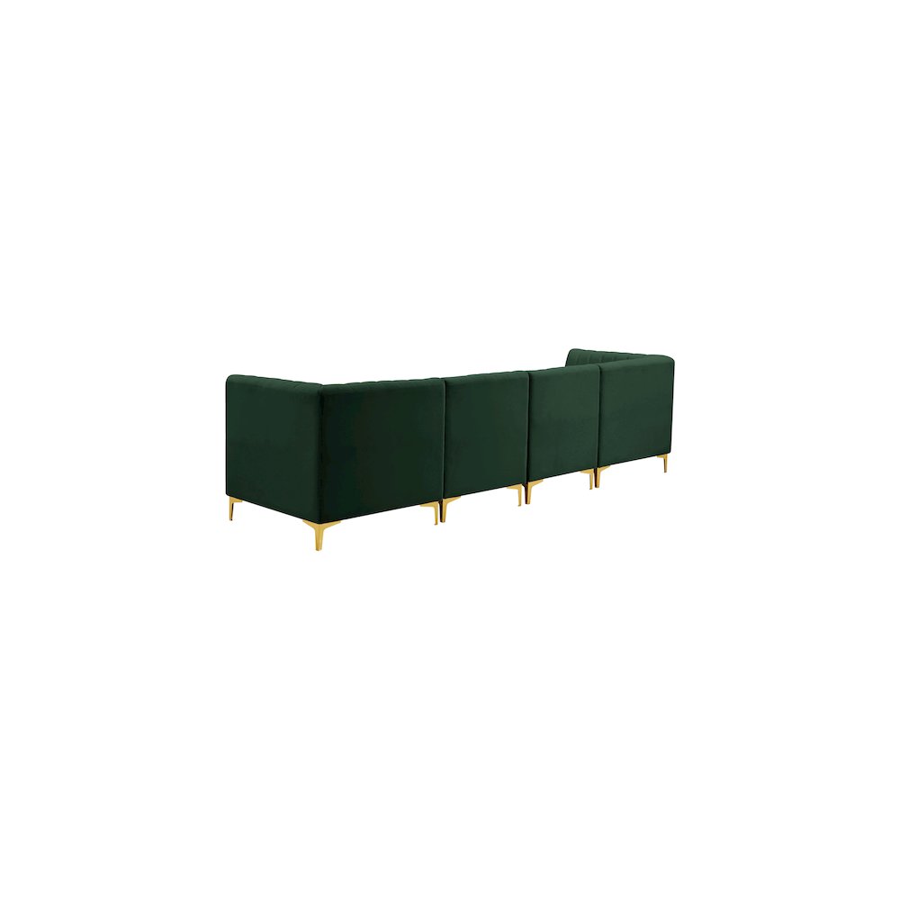 Alina Green Velvet Modular Sofa