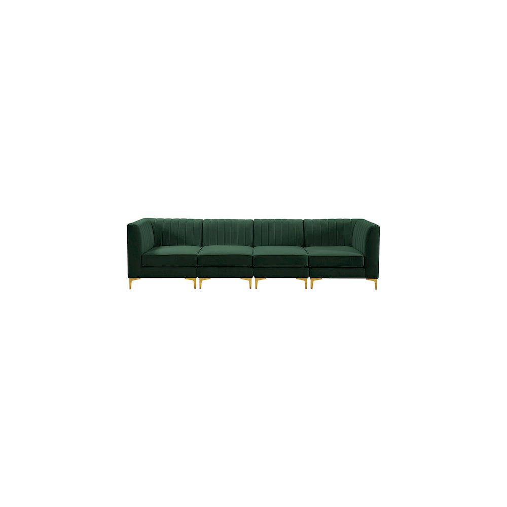 Alina Green Velvet Modular Sofa