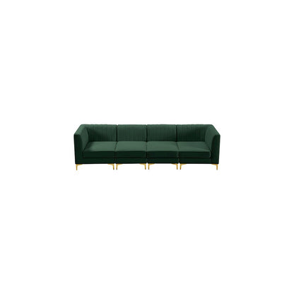 Alina Green Velvet Modular Sofa
