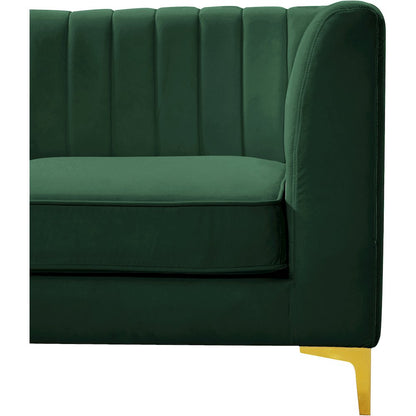 Alina Green Velvet Modular Sofa