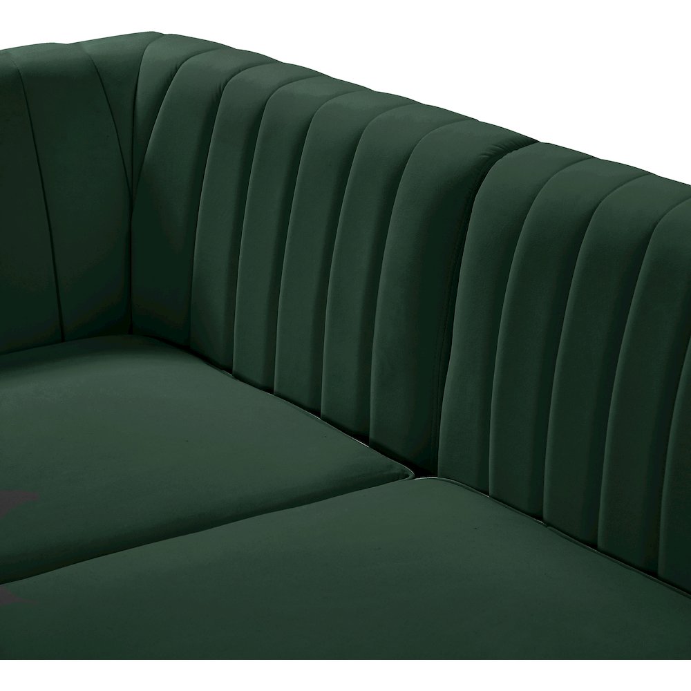 Alina Green Velvet Modular Sofa