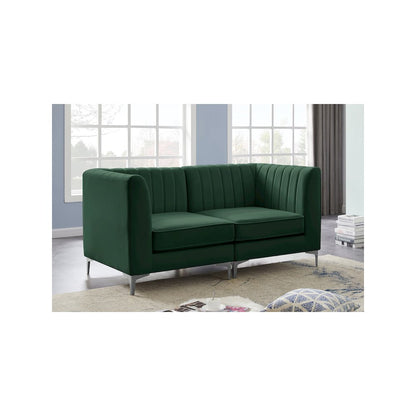 Alina Green Velvet Modular Sofa