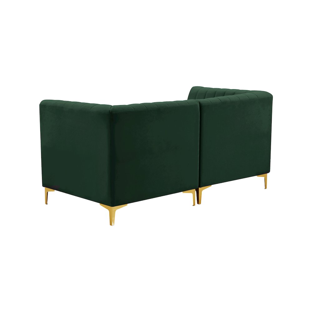 Alina Green Velvet Modular Sofa