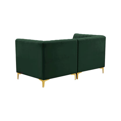 Alina Green Velvet Modular Sofa