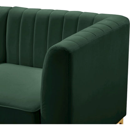 Alina Green Velvet Modular Sofa