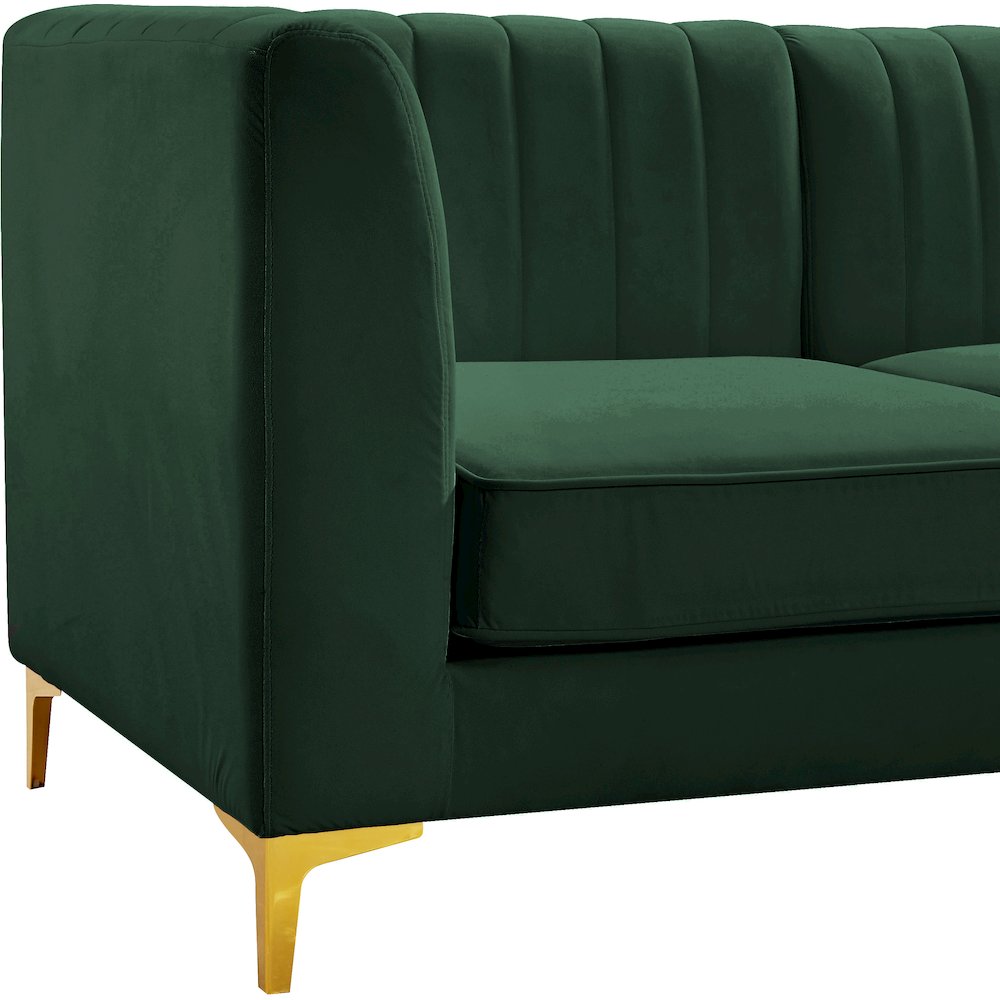 Alina Green Velvet Modular Sofa