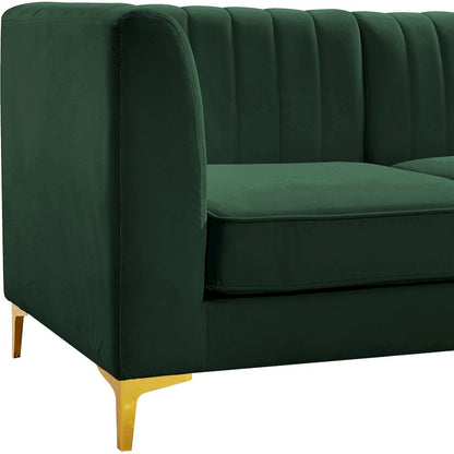 Alina Green Velvet Modular Sofa