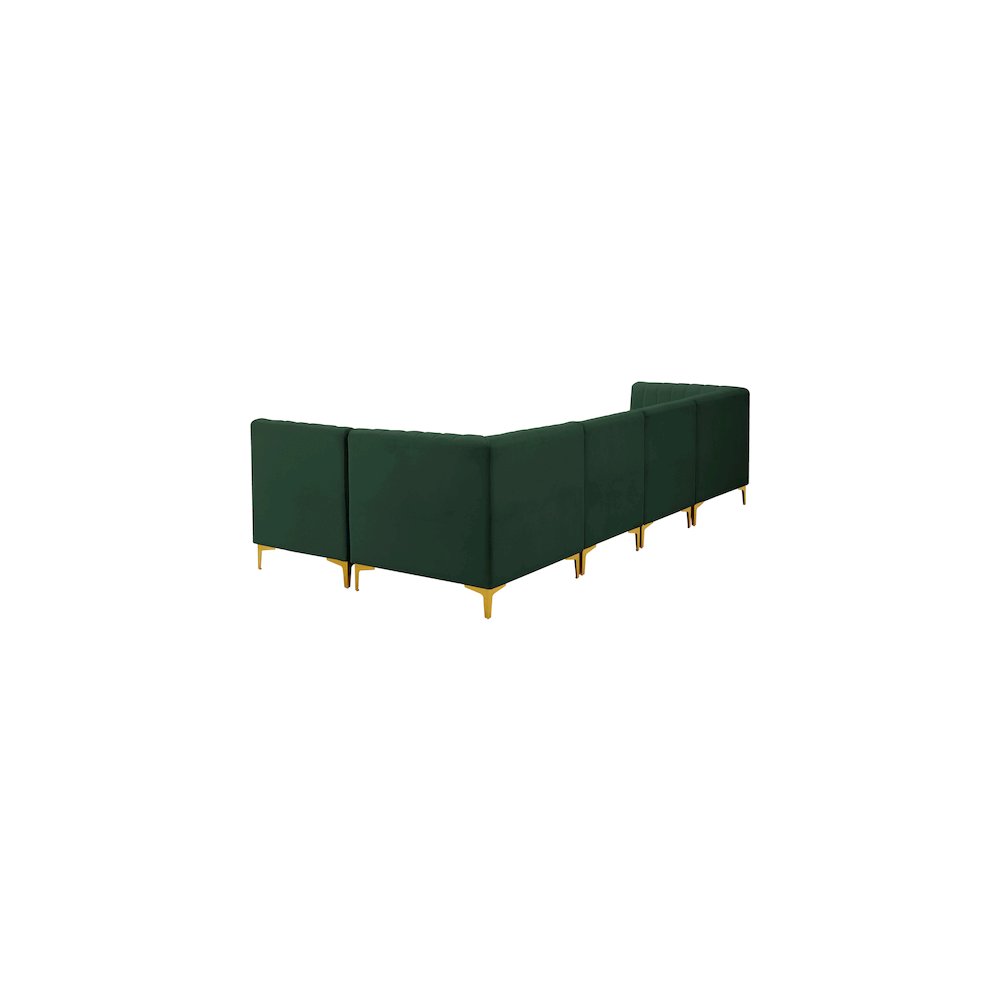 Alina Green Velvet Modular Sectional