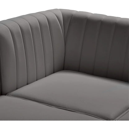 Alina Grey Velvet Modular Sofa