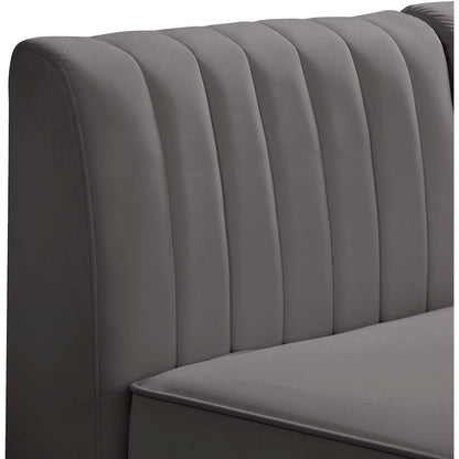 Alina Grey Velvet Modular Sectional