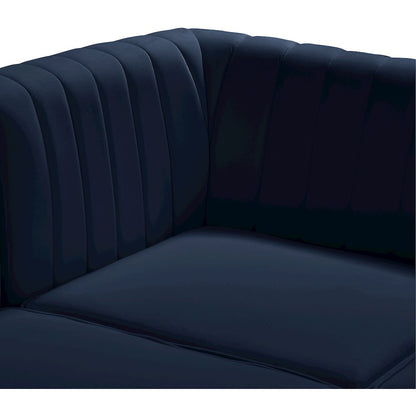 Alina Navy Velvet Modular Sofa
