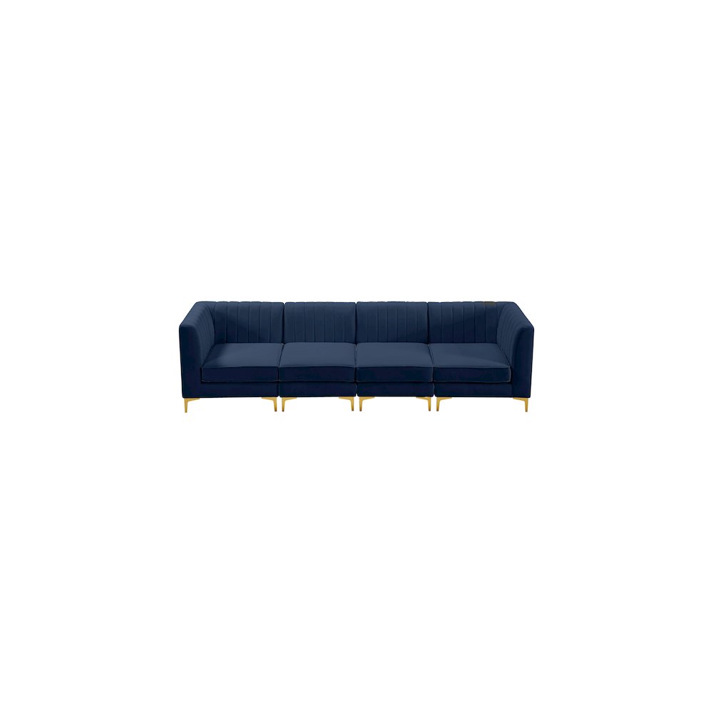 Alina Navy Velvet Modular Sofa