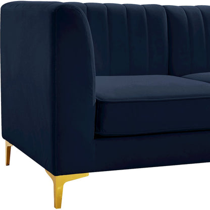 Alina Navy Velvet Modular Sofa
