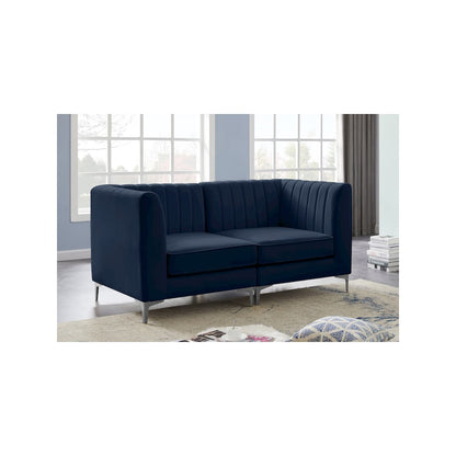 Alina Navy Velvet Modular Sofa