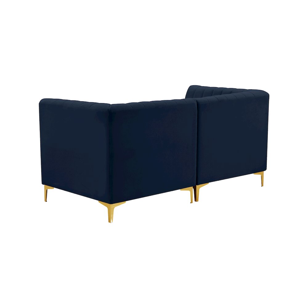 Alina Navy Velvet Modular Sofa
