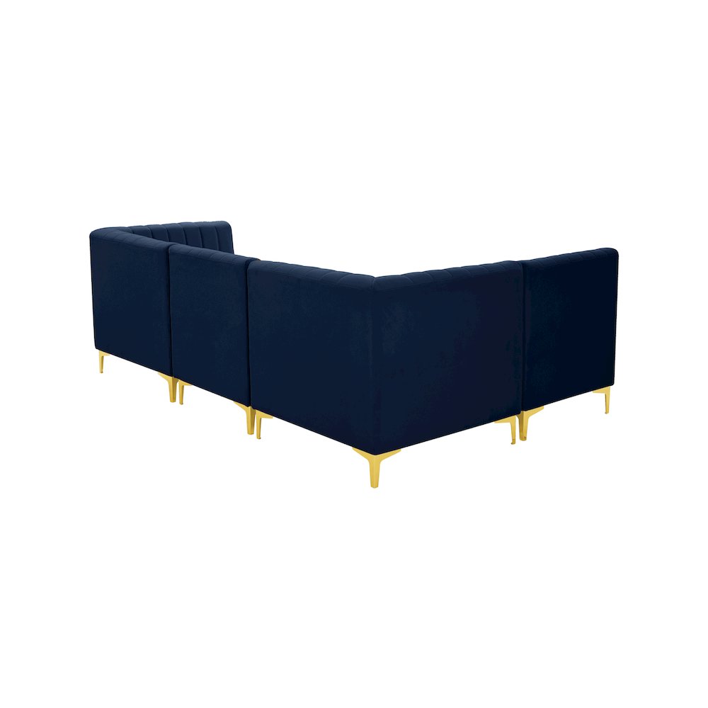Alina Navy Velvet Modular Sectional