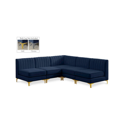 Alina Navy Velvet Modular Sectional
