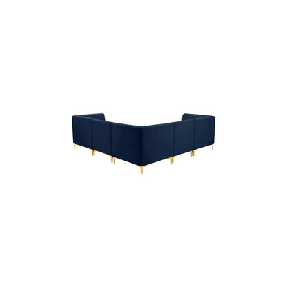 Alina Navy Velvet Modular Sectional