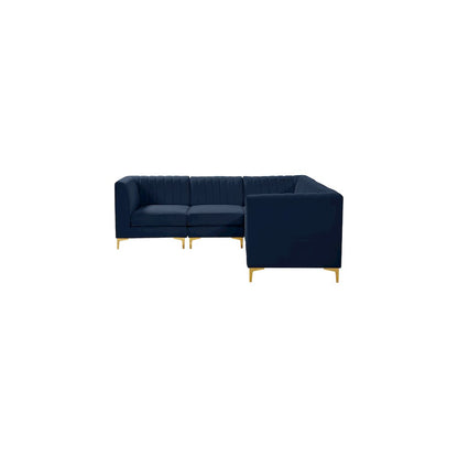 Alina Navy Velvet Modular Sectional