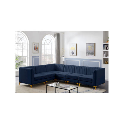 Alina Navy Velvet Modular Sectional