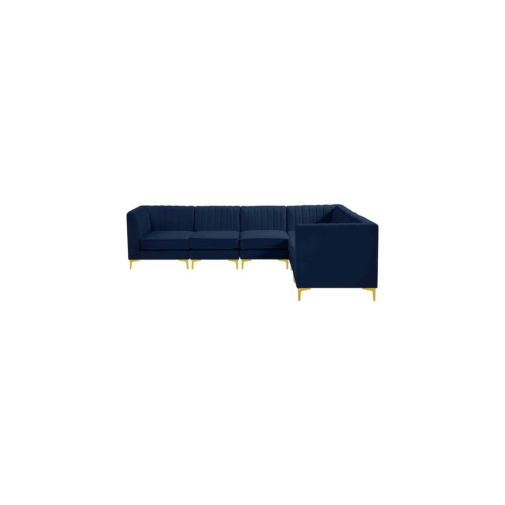 Alina Navy Velvet Modular Sectional