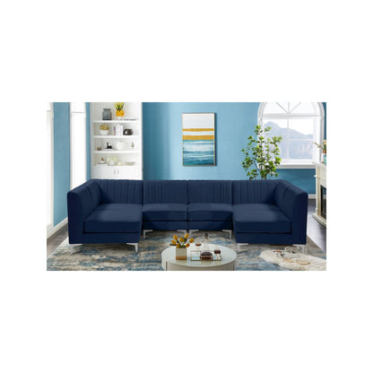 Alina Navy Velvet Modular Sectional