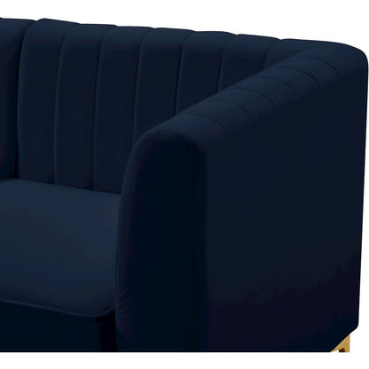 Alina Navy Velvet Modular Sectional