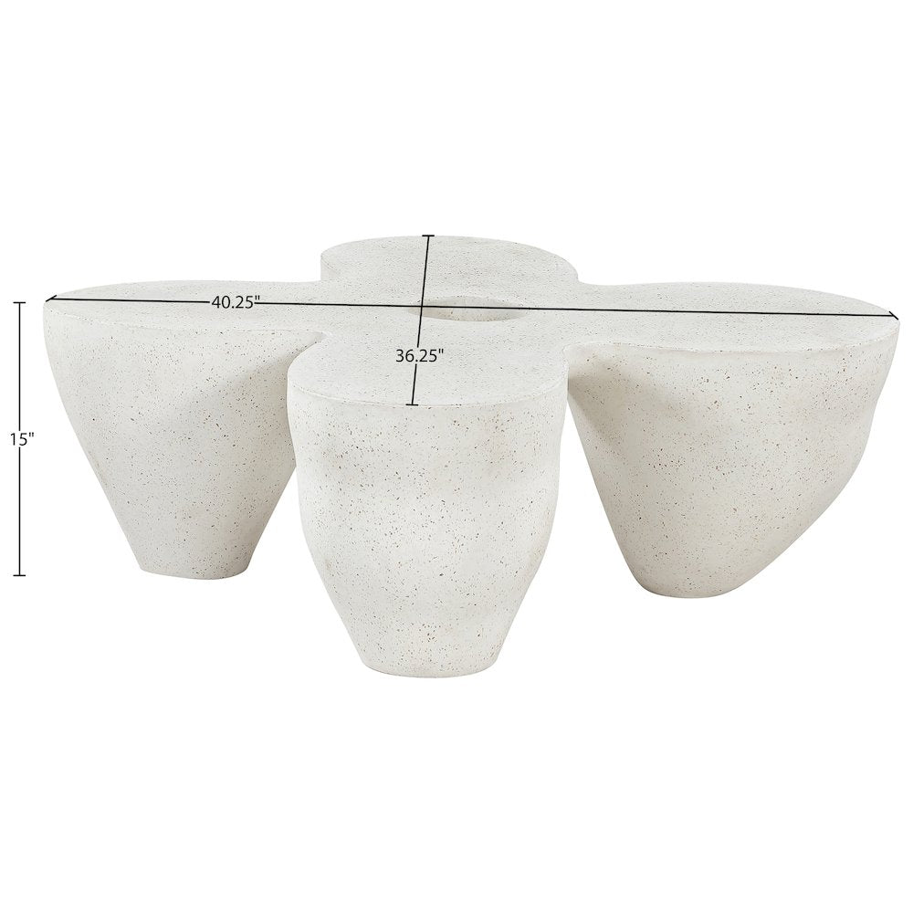 Fiore Terrazzo Concrete Indoor/Outdoor Coffee Table