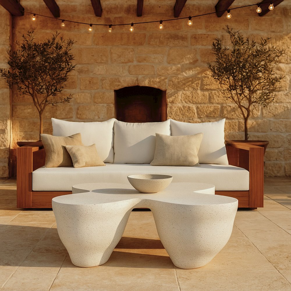Fiore Terrazzo Concrete Indoor/Outdoor Coffee Table