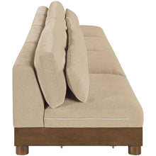 Turin 160" Beige Chenille Fabric Upholstered 4pc. Modular Sofa