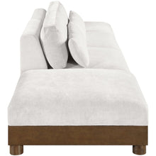 Turin 160" Cream Chenille Fabric Upholstered 4pc. Modular Sofa