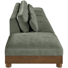 Turin 200" Green Chenille Fabric Upholstered 5pc. Modular Sofa