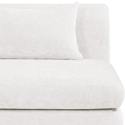 Stellar 190" Cream Chenille Fabric Upholstered 7Pc. Modular Sectional