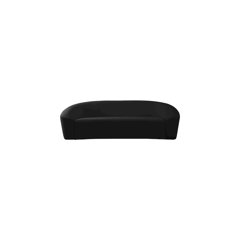 Riley Black Velvet Sofa