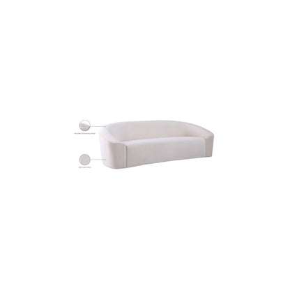 Riley Cream Velvet Sofa