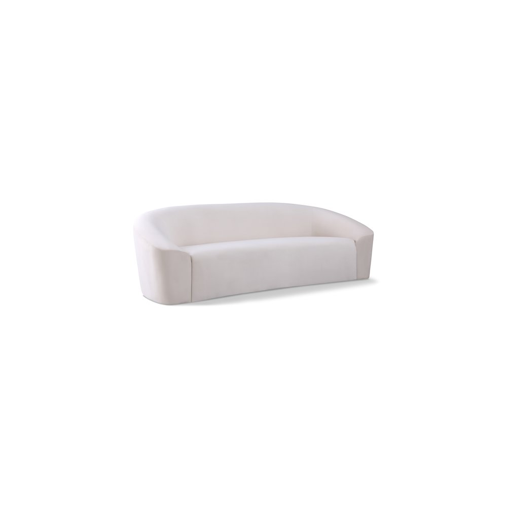 Riley Cream Velvet Sofa