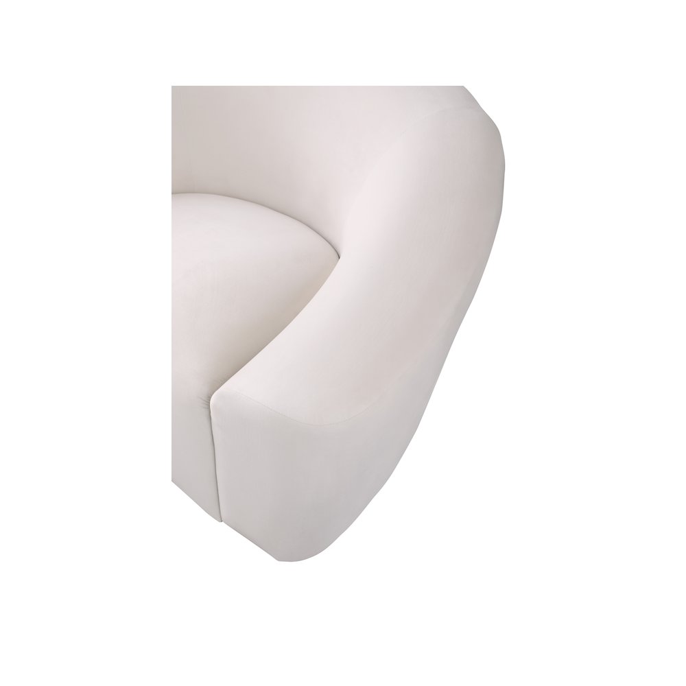 Riley Cream Velvet Sofa