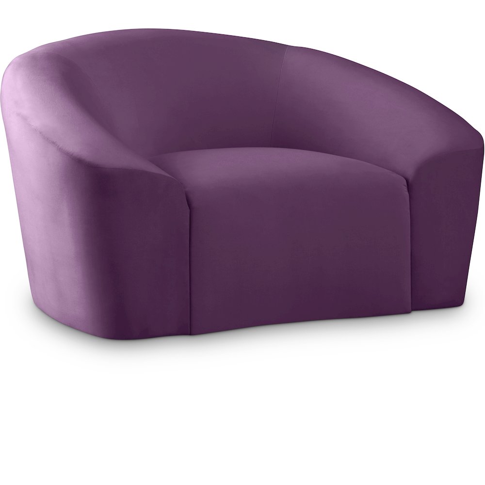 Riley Purple Velvet Chair