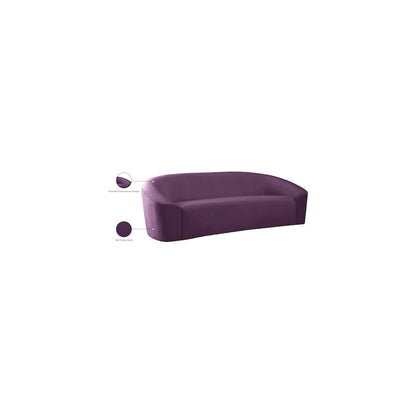 Riley Purple Velvet Sofa