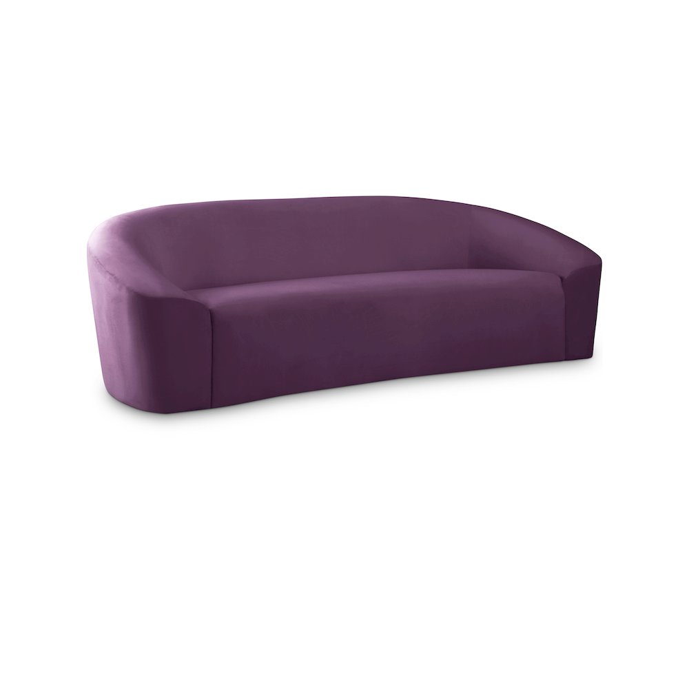 Riley Purple Velvet Sofa