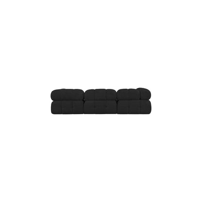 Ames Black Boucle Fabric Modular Sofa